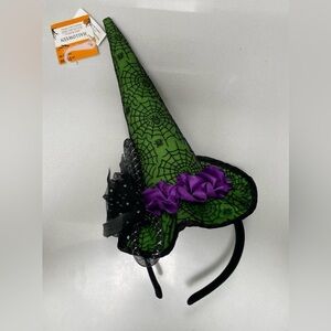 Halloween - Witches Hat Headband - Adult/Teen - Black/Green/Purple/Silver - NWT